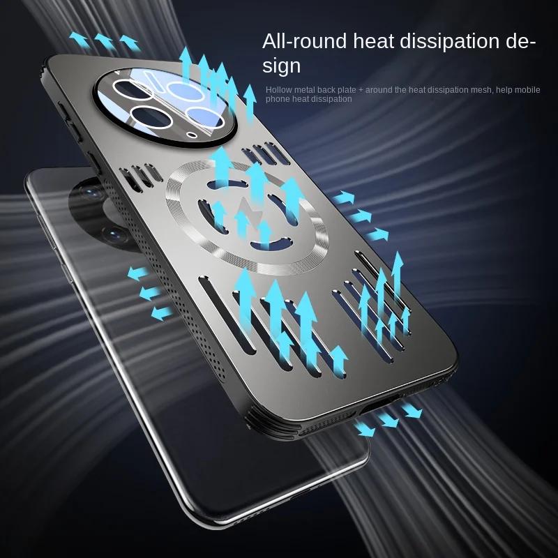 Husă Magnetică Metalică pentru Disiparea Căldurii Pentru Honor X9C Smart Magic 7 Lite 7Pro Magsafe Rezistentă la Șocuri Aliaj de Aluminiu Carcasă Dură Bumper