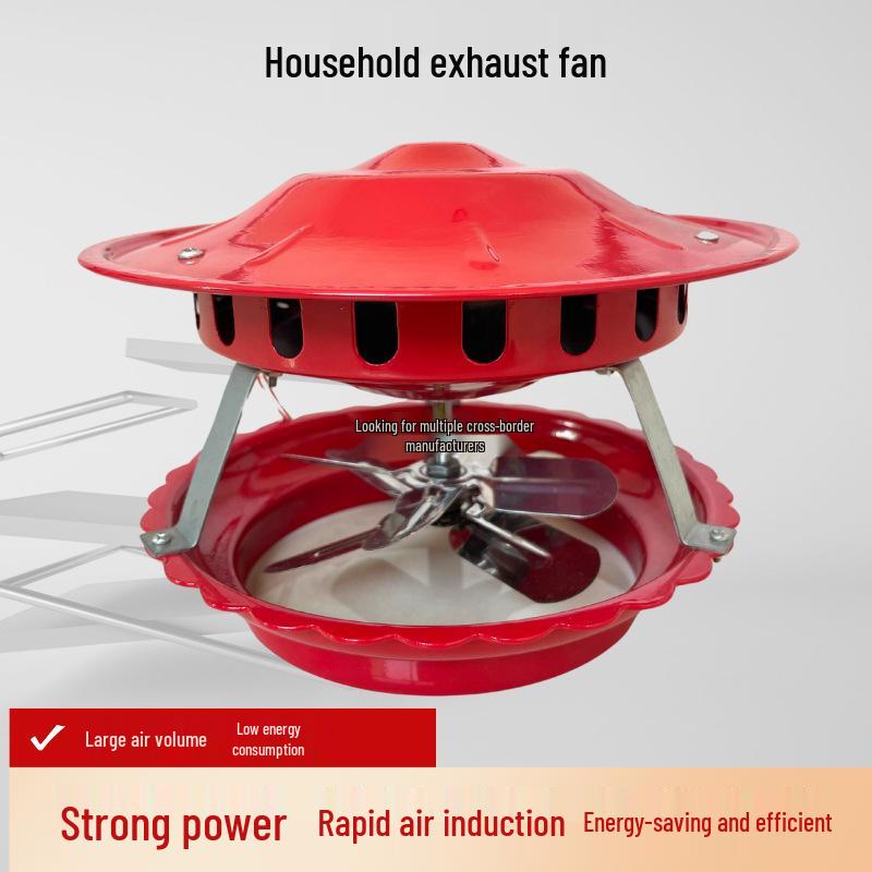 High-Power Anti-Backdraft Chimney Exhaust Fan for Fireplaces and Stoves