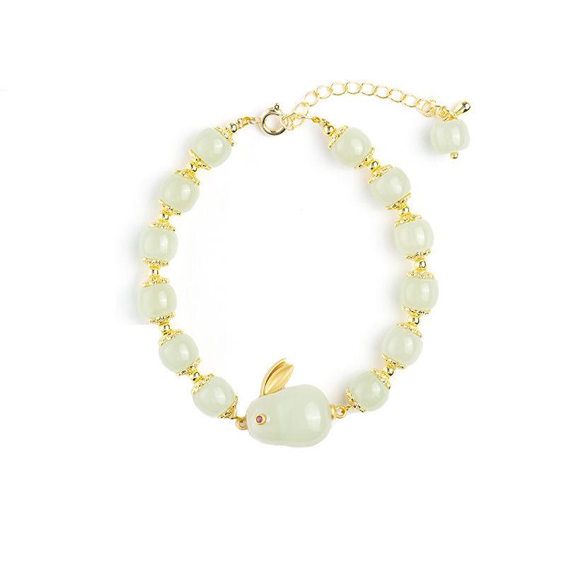 

Элегантный браслет с Нефритовым Кроликом для женщин - Шикарный, Высокоценный Античный Дизайн, Идеальный подарок на день рождения для лучших подруг и студенток.