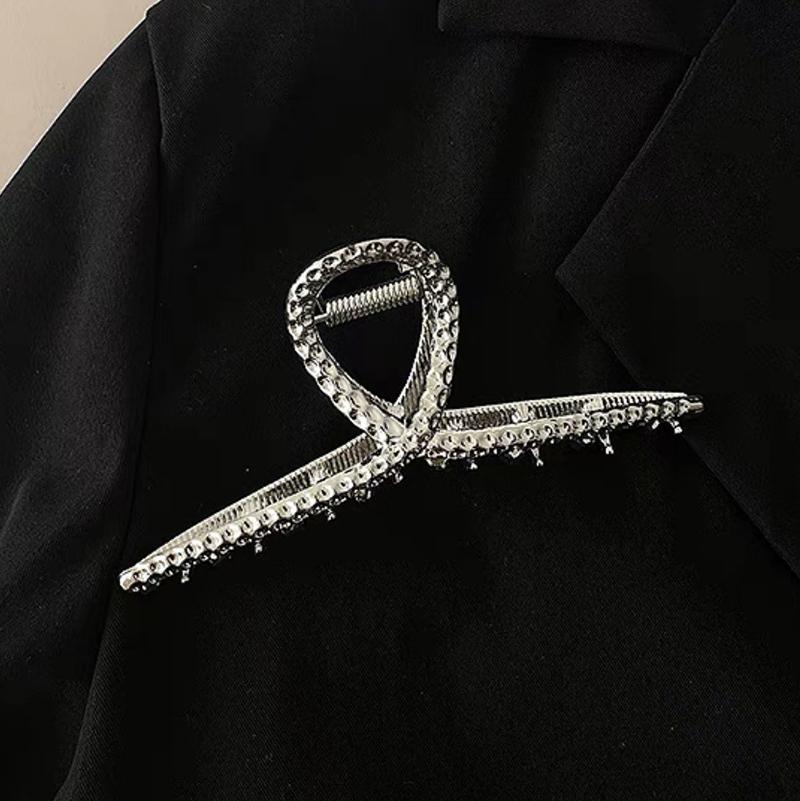 Ruoshui Woman Novelty Irregular Hairpins Punk Style Metal Silver Hair Claws Barrettes Women Hair Accessories Hair Clips Hairgrip