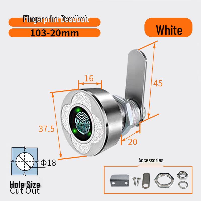 Smart Fingerprint Cabinet & Drawer Lock for Desks & Mailboxes