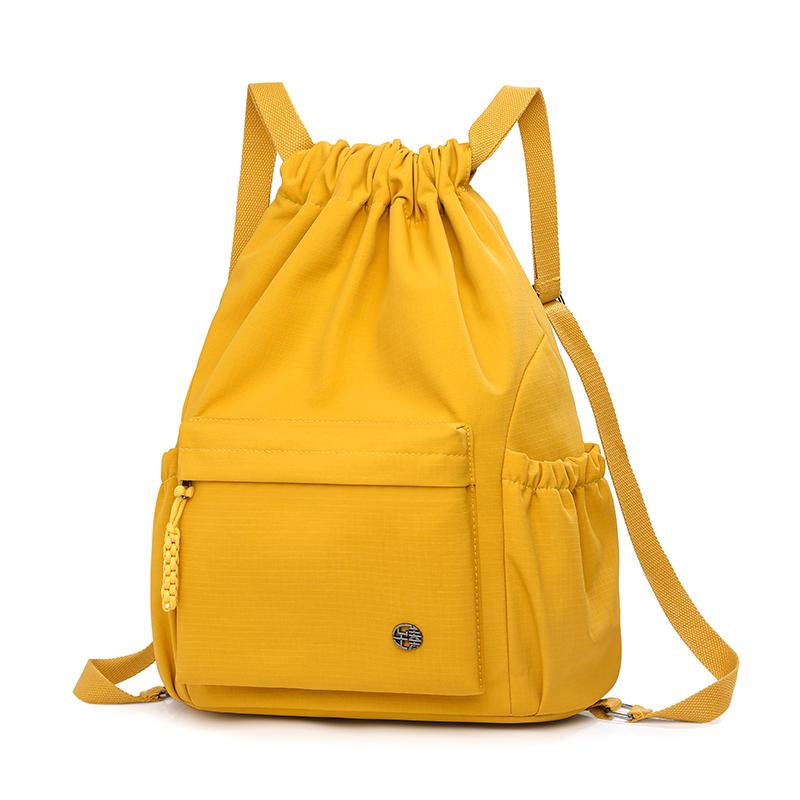 Waterproof Drawstring Pocket Women's Sports Backpack Travel Backpack