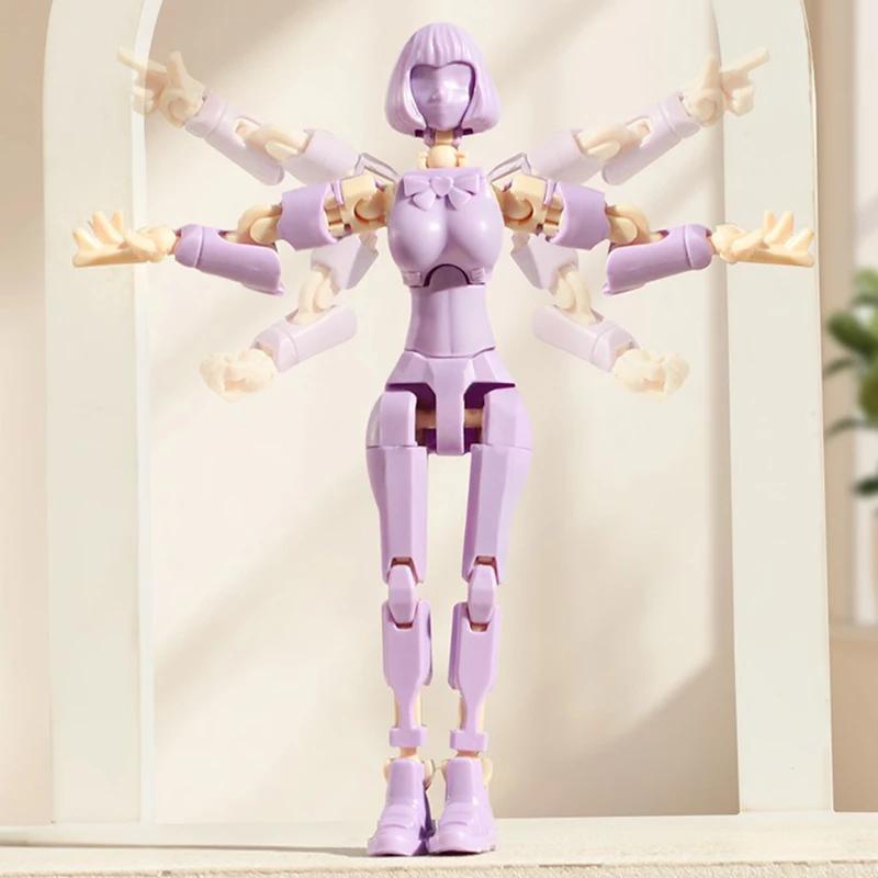 3D Printed Mannequin Dummy Magical Beauty Girl Action Figure Multi-Jointed Movable Shapeshift Robot Ornament For Kids Adult