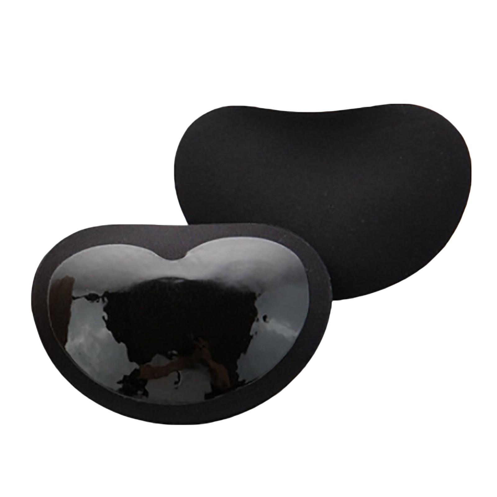 

2 пары женских подушечек для груди, аксессуары для купальников, силиконовые подушечки для бюстгальтера, наклейки на соски, накладки One Size чёрный