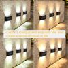 10/8/6/4LEDs Solar Wall Lamp Yard Street Decor Light Outdoor Waterproof Up and Down Luminous Lighting Garden Landscape Lamp