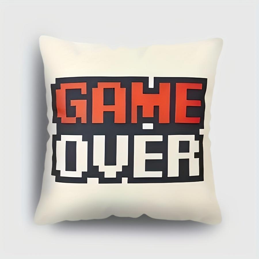 Pc Vivid Game Controller Throw Pillowcase Colorful Game Pattern Cushion Cover for Dorm Game Room Home Decor