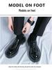 2025 Thick-Soled Black Height-Boost Men's Casual Slip-On Loafers