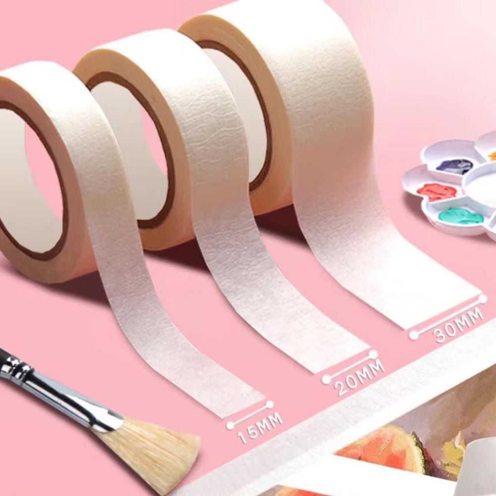 10M Masking Tape White Writable Sealing Self Adhesive Tape Waterproof for Art Painting Sketch Car DIY Paper School Supplies