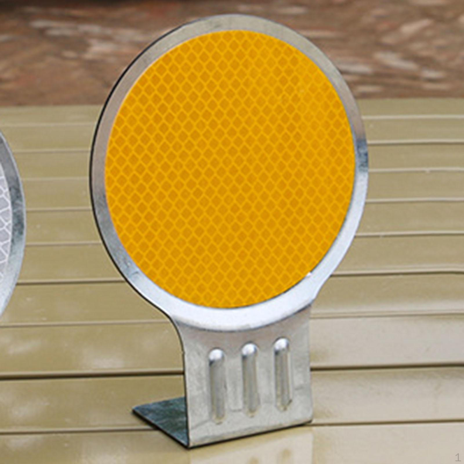 

Маркер для подъездной дороги 4,33 дюйма Простая установка Универсальный дорожный знак для тротуаров Дорога для туннелей Газоны жёлтый