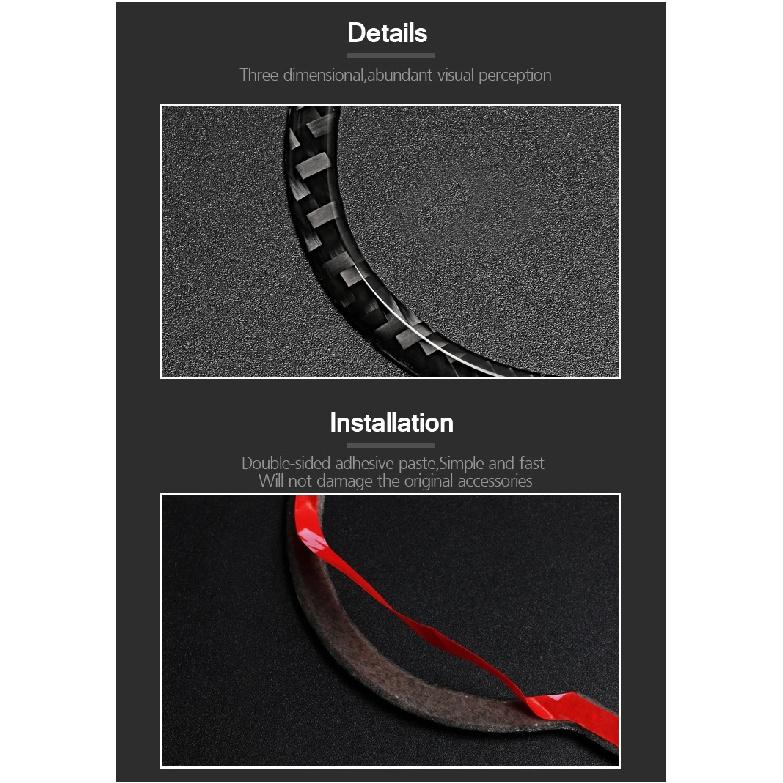 For Mercedes Benz W205 C180 C200 C300 C Class 2017 Carbon Fiber Headlight Switch Knob Auto Trim Sticker Car Interior Accessories