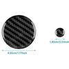 AIRSPEED Carbon Fiber for Mazda 3 Axela -2025 Center Console Multimedia Knob Button Cover Interior Trim Accessory, Black