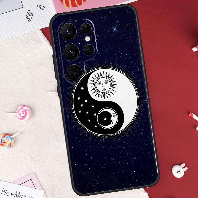 SUN AND MOON Mystic Zodiac Case For Samsung Galaxy S21 S22 S23 S24 S25 S26 Ultra S10 S25 Plus S25 FE S20 FE Cover Shell