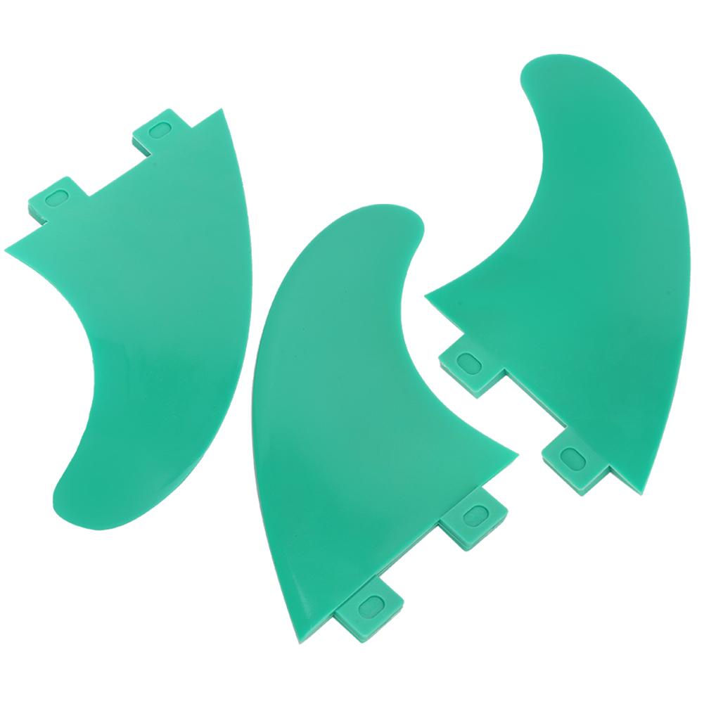 3pcs FCS G5 Surfboard Tail Fin Left Middle Right Surfing Accessories for Longboard ShortboardGreen G5