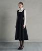 Marot Wool Tweed Voluminous Long Dress_Black