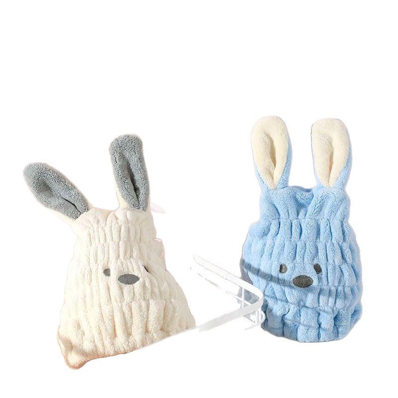 Super Absorbent Quick-Dry Kids' Hair Towel Cap - Cute Design for Bath and Drying