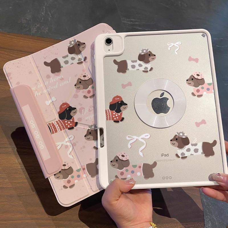 Magnetic Detachable Acrylic Case IPad Pro 11 Inch Mini 7 With Stand Support Cartoon Design Full Cover