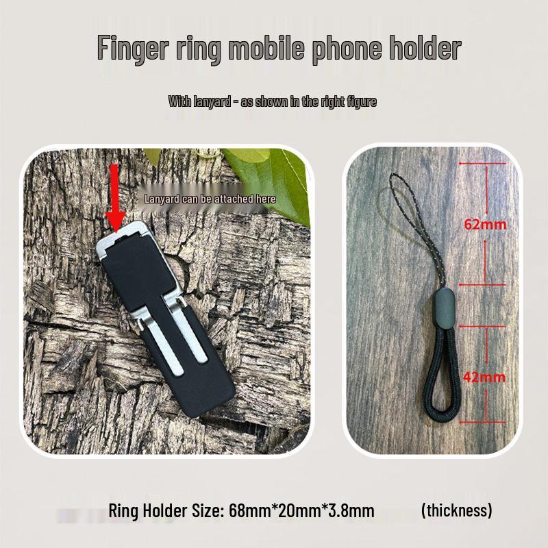 Portable Phone Holder Ring Stand & Back Sticker Case
