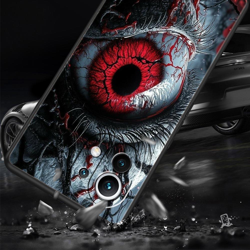Spooky Scary Red Eye Phone Case Cover for Xiaomi Mi 17 Pro Max 15 14 13 12 11 Ultra 15T 14T 13T 12T 11T Pro Lite Soft TPU Shell