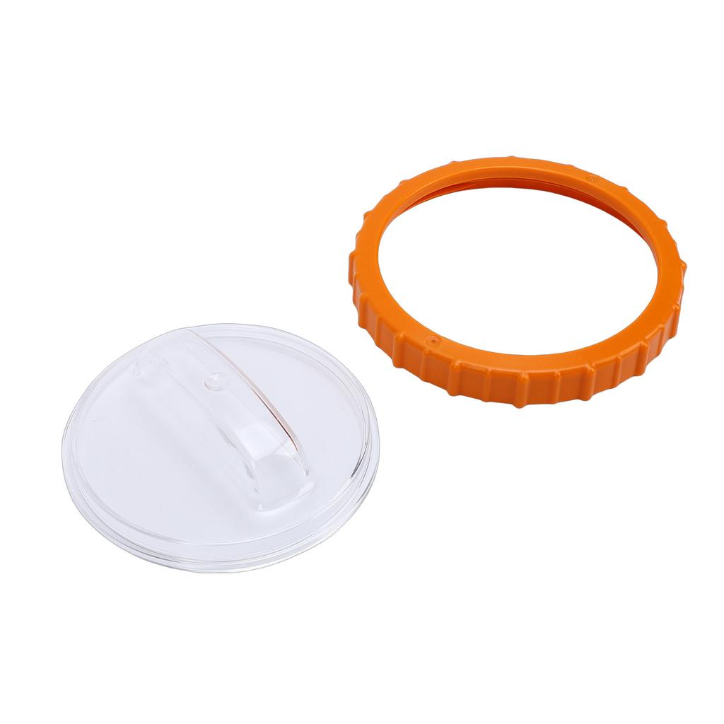 P07018 Orange Nut with P07019 Clear Lid, Plastic Pool Sand Filter, Leakproof Pressure Stability Pump Replacement Accessory for Pool