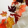 Halloween LED Lights Fall Maple Leaf Rattan Garland Copper Wire Lights Hanging Plants Festive Party Yard Decoration Lights