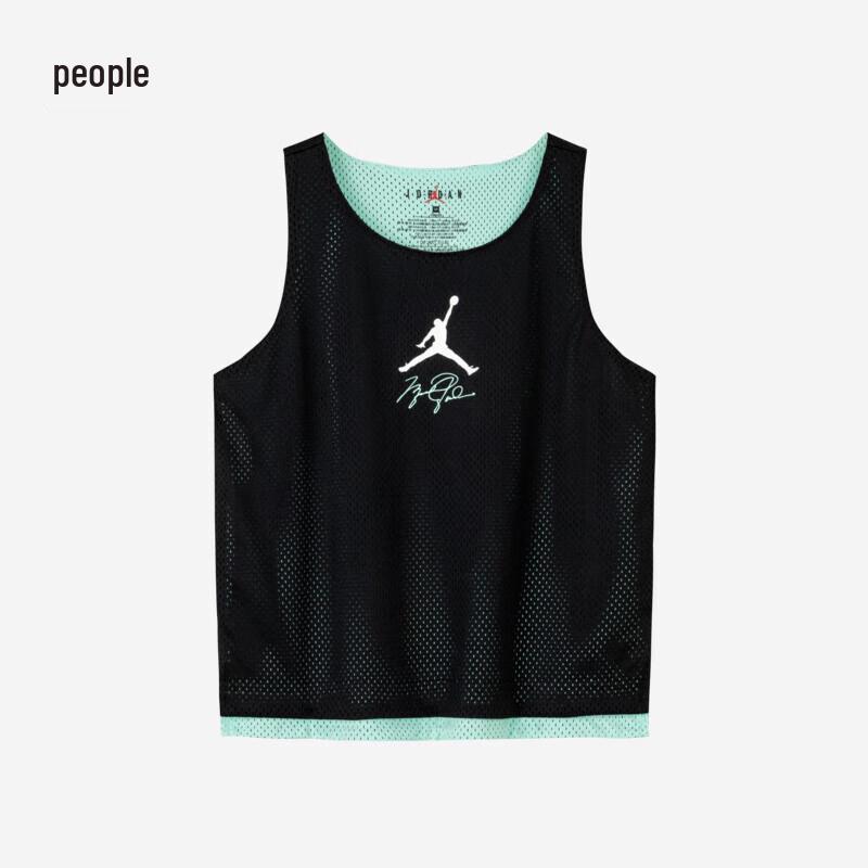 Сетчатая дышащая баскетбольная майка Jordan Nike AJ для мальчиков 4 чёрный