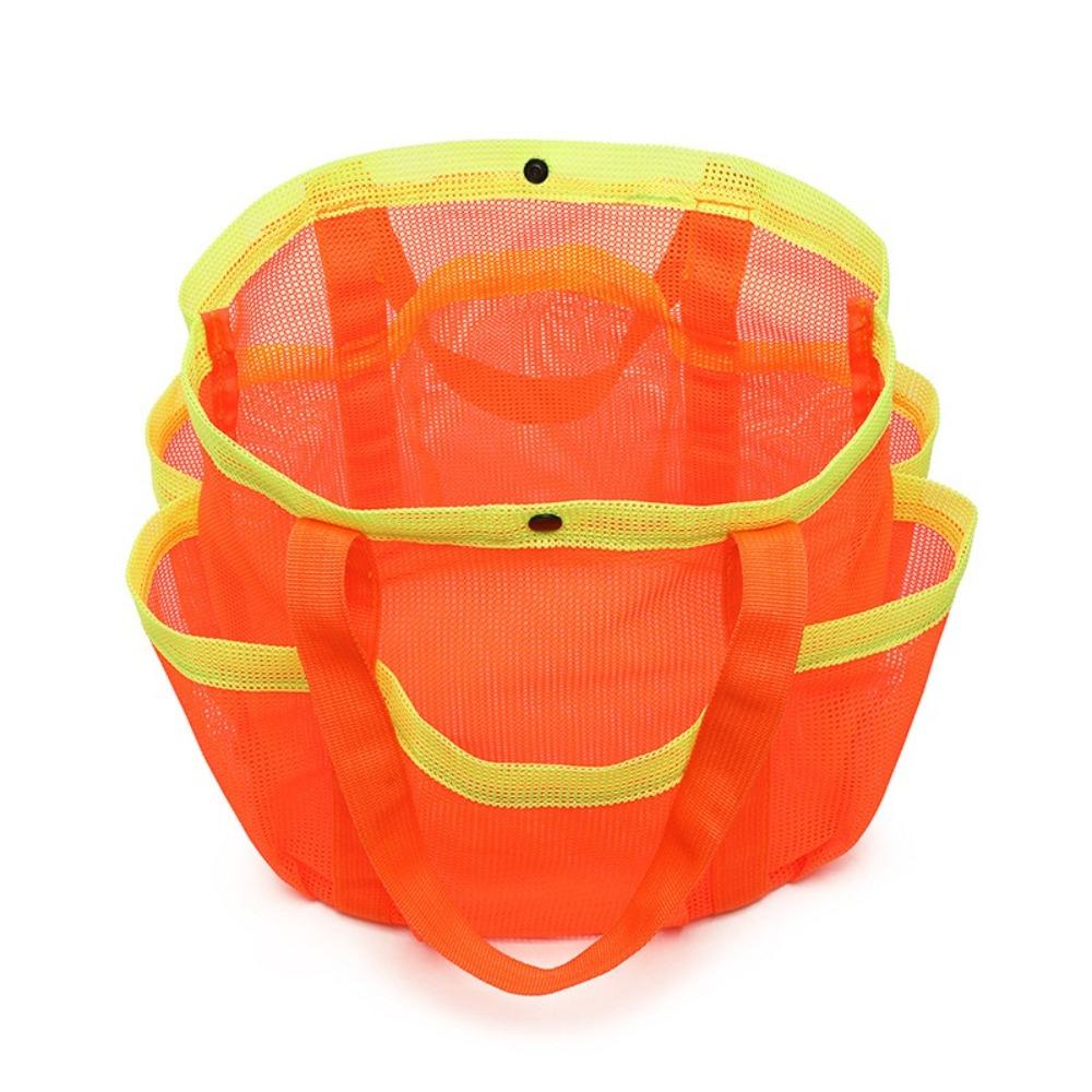 Portable Mesh Beach Storage Bag Breathable Toiletry Bag for Cruise Swim Vacation Essentials
