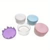 20pcs Wavy Edge Round Storage Box Multi-color DIY Plastic Box Jewelry Accessories Hair Ring Storage Organizer Small Round Boxes