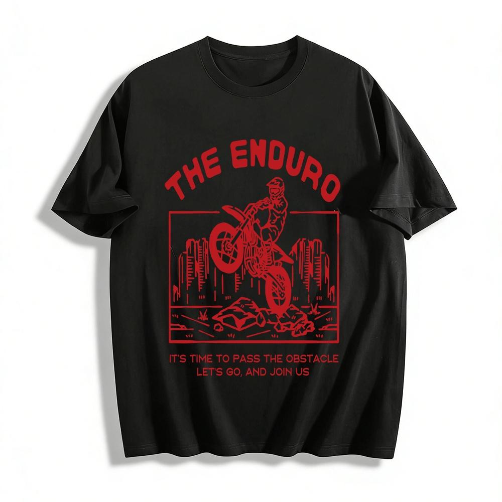 Vintage Enduro Motocross Obstacle Challenge Graphic T-Shirt Pure cotton T-shirt XXS