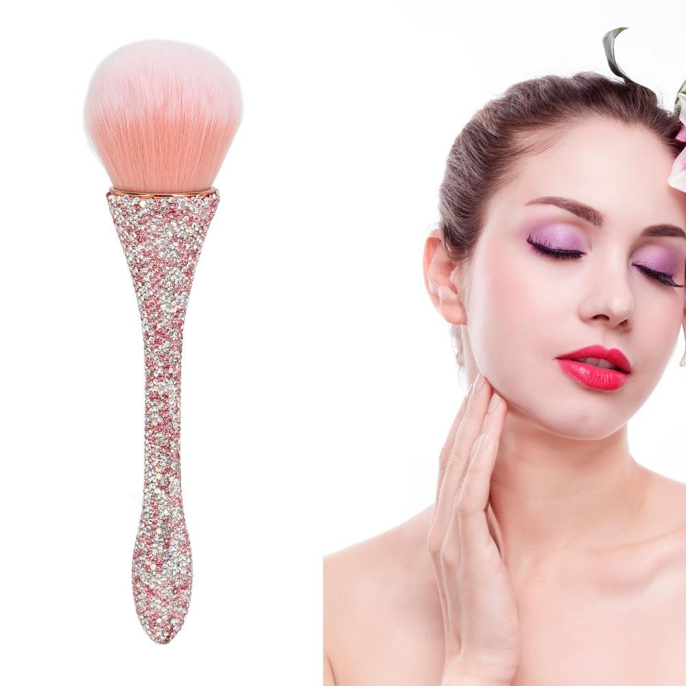 Soft Nylon Hair Nail Dust Cleansing Brush Loose Powder Brush  Daily Makeup Application