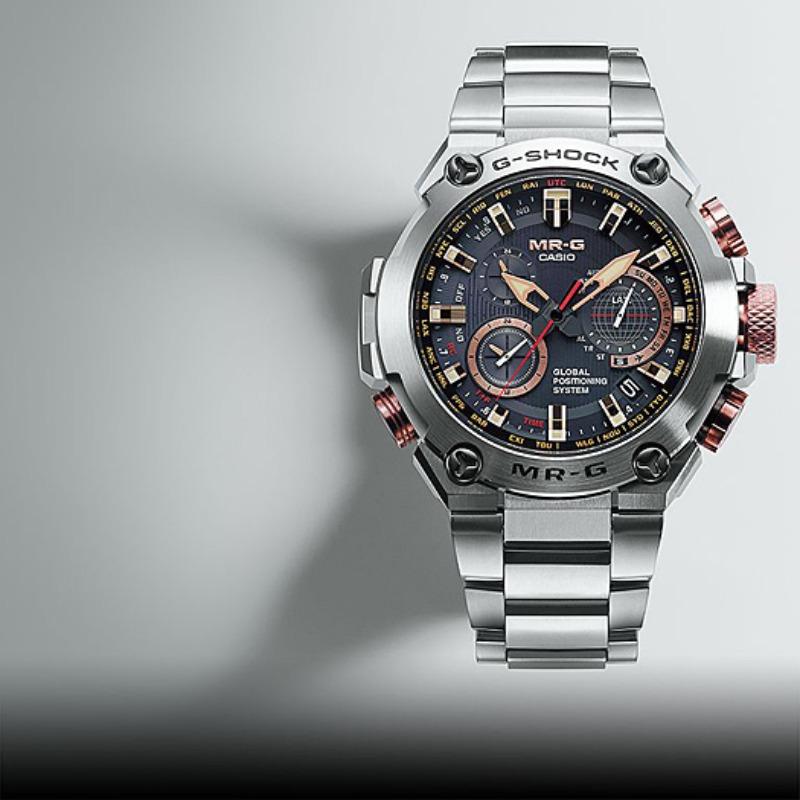 Casio Men's Stainless Steel 200M Water Resistant Analog Shock Resistant Quartz Watch MRG-G1000DC-1A