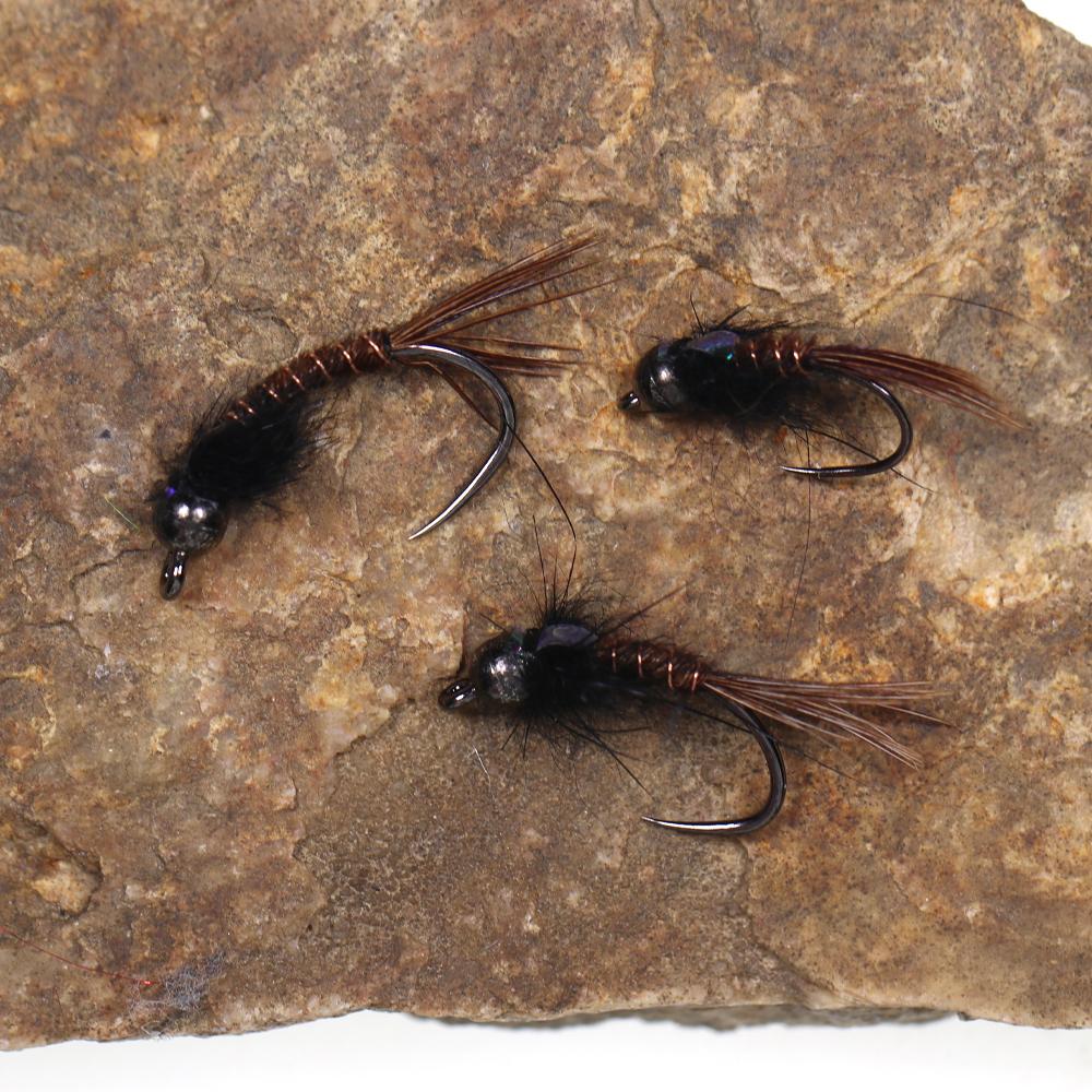 #8 #10 #12 Schnell sinkende Perlenkopf Flashback Fasanenschwanz Nymphe Hakenlos Haken Forelle Süßwasser Fliegenfischen Köder