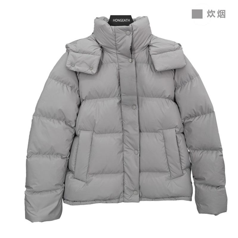 Puff Five-grid DuPont Three-proof Bread Jacket Can Be Traced Back To Samsung White Duck Down Jacket Women's Short Model