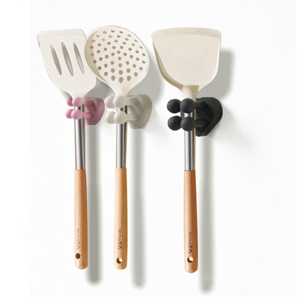 Silicone Wall Mounted Hook No Punch Razor Holder Creative Bathroom Organizer  Dorm