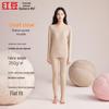 Hodo Women's Cashmere & Silk Blend Brushed Thermal Underwear Set