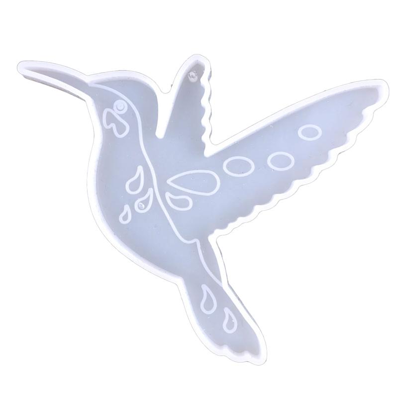 

Блестящий глянцевый колибри украшение силиконовая эпоксидная смола форма DIY брелок кулон ювелирные изделия для подарка на день святого Валентина ремесло