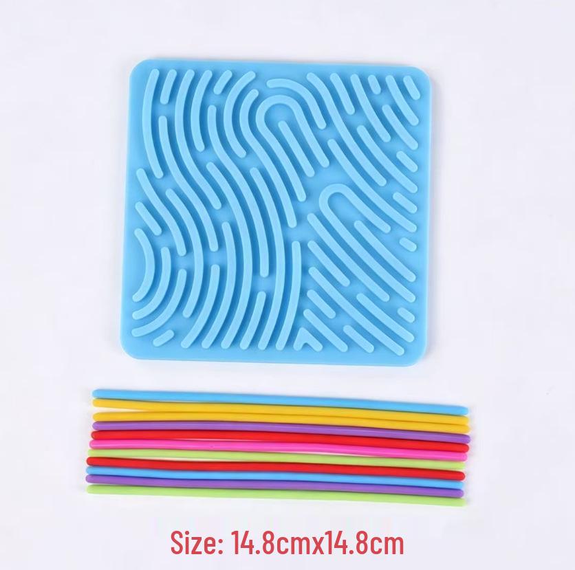 Silicone Sensory Activity Board: ADHD Educational Puzzle Toy