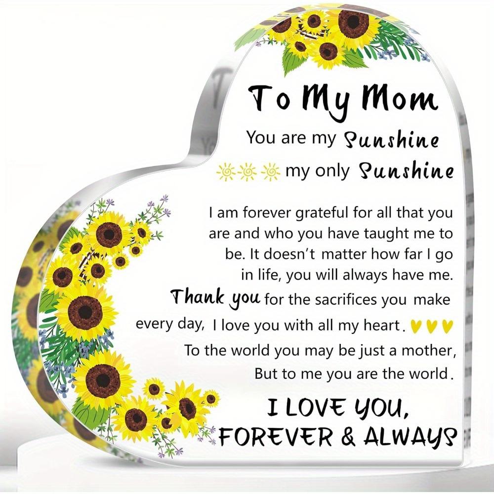 

Exquisite Mother s Heart - Versatile Acrylic Gift for All Mother Figures чистый