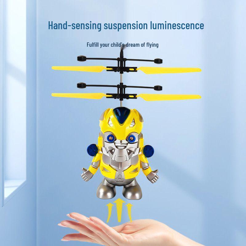 

Gesture-Controlled Luminous Flying Doll Helicopter for Kids