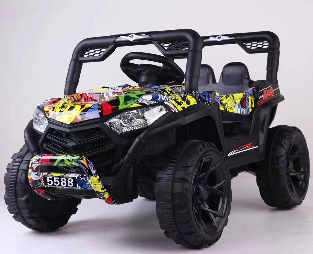 Children's and Adults' Remote-Control Electric Off-Road Car, Dual-Drive, Four-Wheel Toy Vehicle