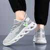 Coconut-style Men's Trendy Versatile Casual Sports Shoes, White Breathable Mesh Shoes for Men.