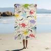 Cartoon Animal Dinosaur Print Cartoon Beach Towel Cute Kawaii Room Decor Bath Girls Children Hand Towels For Bathroom Shower