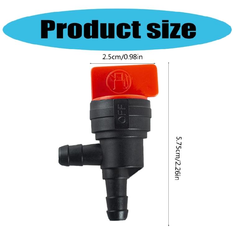 Lawn Mower Fuels Valves 90 Degree Shut Fuels Line Easy Install Gas Fuels Switches For 494769 697944 698181 698180 692586