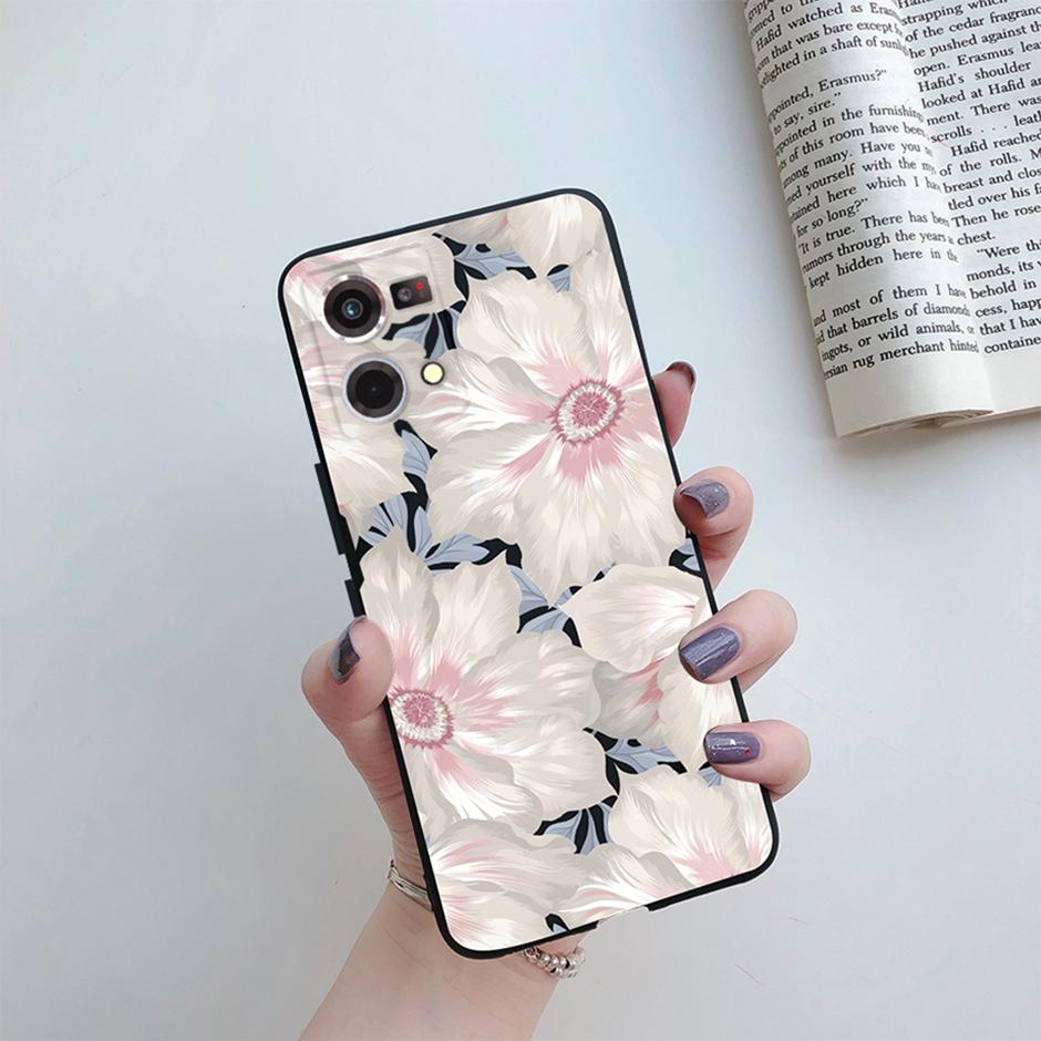 For OPPO Reno 7 Cover Case for Oppo Reno 8 4G Phone Casing Matte Soft TPU Silicone Shell for OPPO F21 Pro Bags Reno7 5G Bumper