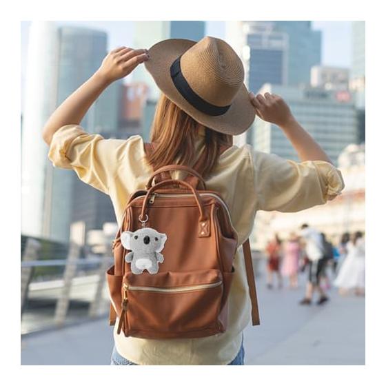Healeved Koala Plush Keychain Bag Pendant 5 Inch Lightweight Soft for Children Kids Party Favors