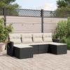 VidaXL Garden Lounge Set with Cushions 6 Pcs, Patio Sofas, Patio Furniture Set, Outdoor Furniture, Black 3227057