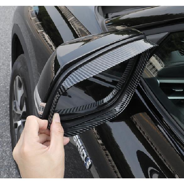 For Nissan Sentra -2025 Carbon Fiber Rearview Mirror Rain Eyebrow Cover