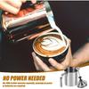 Stainless Steel Manual Milk Frother, Hand Pump Coffee Frother with Filter Screen for Cappuccino Coffee Latte Hot Chocolate (19oz/400ml) - Send Goods