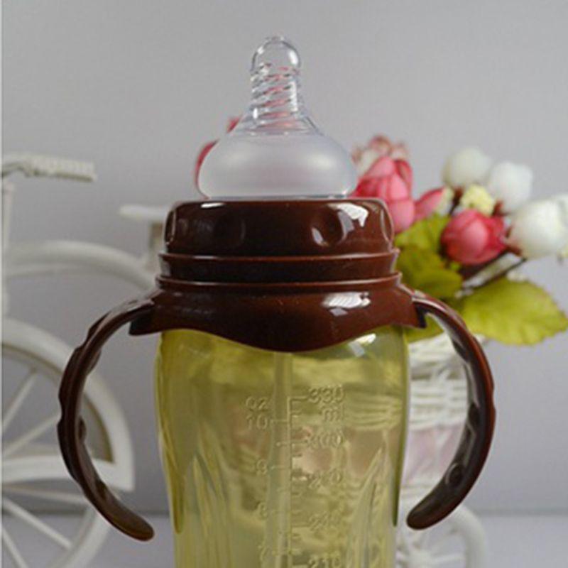 Baby Wide Neck Silicone Baby Infant Soft Teats Bottles Flow Cross Hole Nipples