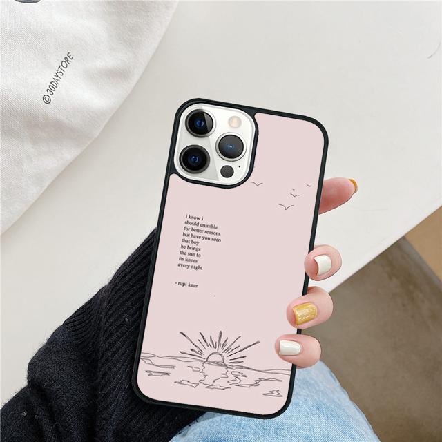 Minimal Aesthetics Phone Case Cover For iPhone 17 Air 15 16 14 13 12 Pro Max 11 Pro Max Plus Coque Shell