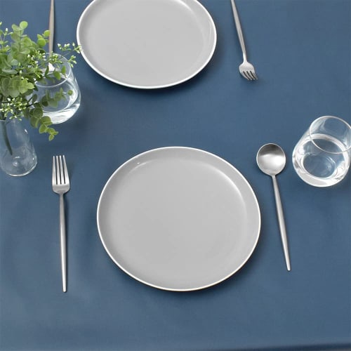 STYLE Decor Waterproof Laminated Vinyl Tablecloth, Nordic Style, 140cm X 210cm, Navy Blue, W4802720